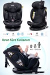 Prego Odinfix Alarmlı I-Size Oto Koltuğu Siyah 4100