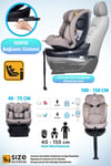 Prego Omegafix  I-Size Oto Koltuğu Ayak Destekli Bej 4101