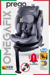 Prego Omegafix  I-Size Oto Koltuğu  Ayak Destekli Gri 4101