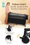 Prego Premium Anne Yanı Dönenceli Oyun Parkı 70*120 Cm Gri 8048