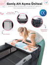 Prego Premium Anne Yanı Oyun Parkı 70*120 Cm Gri + Yatak Hediyeli