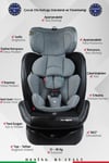 Prego Profix 360 Derece Dönebilen 0-36 Kg İsofixli Oto Koltuğu 0-36 Kg Gri 4083