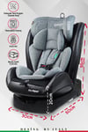Prego Profix 360 Derece Dönebilen 0-36 Kg İsofixli Oto Koltuğu 0-36 Kg Gri 4083