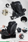 Prego Profix Pro 360 Derece Dönebilen 0-36 Kg İsofixli Oto Koltuğu 0-36 Kg Siyah 4083