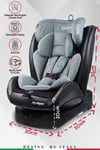 Prego Profix Pro 360 Derece Dönebilen 0-36 Kg  İsofixli Oto Koltuğu 0-36 Kg Gri 4083