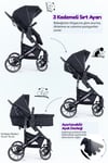 Prego Range Pro I-Size Travel Bebek Arabası Siyah SL-668