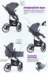 Prego Range Pro I-Size Travel Bebek Arabası Gri SL-668