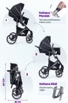 Prego Range Pro I-Size Travel Bebek Arabası Siyah SL-668