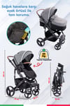 Prego Range Pro Travel Sistem Bebek Arabası 2096 Gri