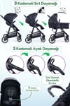 Prego Stein Portbebeli Travel Bebek Arabası Siyah 2097