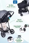 Prego Stein Portbebeli Travel Bebek Arabası Gri 2097