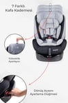 Prego Strongfix 360 Derece Dönebilen 0-36 Kg İsofixli Oto Koltuğu Füme 4088