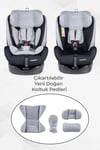 Prego Strongfix 360 Derece Dönebilen 0-36 Kg İsofixli Oto Koltuğu Füme 4088