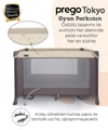 Prego Tokyo Dönenceli Oyun Parkı 70*110 Cm Bej 8047