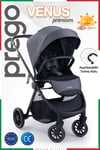 Prego Venüs Premium Çift Yönlü Bebek Arabası Gri