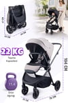 Prego Venüs Premium Çift Yönlü Bebek Arabası Bej