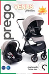 Prego Venüs Premium Travel Sistem Bebek Arabası Bej 2029