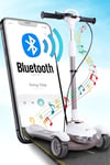 Prego Veyron Bluetoothlu Müzikli Işıklı Çocuk Scooter Bej K-660