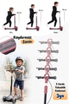 Prego Veyron Bluetoothlu Müzikli Işıklı Çocuk Scooter Kırmızı  K-660