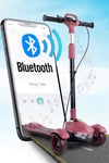 Prego Veyron Bluetoothlu Müzikli Işıklı Çocuk Scooter Kırmızı  K-660