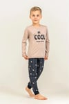 RolyPoly Erkek Çocuk Baskılı Pijama Takımı Bej RP3870-3