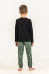 RolyPoly Erkek Çocuk Baskılı Pijama Takımı Siyah RP3862-3