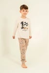 RolyPoly Erkek Çocuk Baskılı Pijama Takımı Ekru RP3875-3