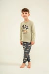 RolyPoly Erkek Çocuk Baskılı Pijama Takımı Yeşil RP3875-3