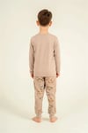 RolyPoly Erkek Çocuk Baskılı Pijama Takımı Bej RP3874-3