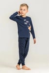 RolyPoly Erkek Çocuk Baskılı Pijama Takımı Lacivert  RP3935-3