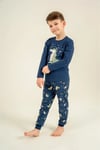 RolyPoly Erkek Çocuk Baskılı Pijama Takımı Lacivert RP3862-3
