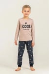 RolyPoly Erkek Çocuk Baskılı Pijama Takımı Bej RP3870-3