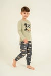 RolyPoly Erkek Çocuk Baskılı Pijama Takımı Yeşil RP3875-3