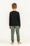 RolyPoly Erkek Çocuk Baskılı Pijama Takımı Siyah RP3862-3
