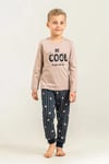 RolyPoly Erkek Çocuk Baskılı Pijama Takımı Bej RP3870-3