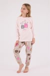 RolyPoly Kız Çocuk Alt Üst Takım Pembe RP3705-2