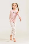 RolyPoly Kız Çocuk Baskılı Pijama Takımı Pembe RP3911-3