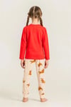 RolyPoly Kız Çocuk Baskılı Pijama Takımı Kırmızı RP3907-3