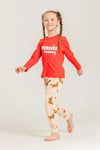 RolyPoly Kız Çocuk Baskılı Pijama Takımı Kırmızı RP3907-3