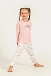 RolyPoly Kız Çocuk Baskılı Pijama Takımı Pembe RP3911-3