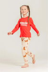 RolyPoly Kız Çocuk Baskılı Pijama Takımı Kırmızı RP3907-3