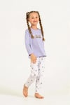 RolyPoly Kız Çocuk Baskılı Pijama Takımı Lila RP3912-3