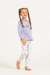 RolyPoly Kız Çocuk Baskılı Pijama Takımı Lila RP3912-3