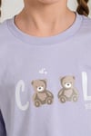 RolyPoly Kız Çocuk Baskılı Pijama Takımı Lila RP3912-3