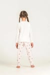 RolyPoly Kız Çocuk Baskılı Pijama Takımı Beyaz  RP3912-3