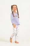 RolyPoly Kız Çocuk Baskılı Pijama Takımı Lila RP3912-3