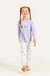 RolyPoly Kız Çocuk Baskılı Pijama Takımı Lila RP3912-3