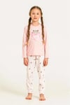 RolyPoly Kız Çocuk Baskılı Pijama Takımı Pembe RP3911-3
