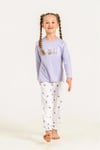 RolyPoly Kız Çocuk Baskılı Pijama Takımı Lila RP3912-3