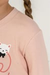 RolyPoly Kız Çocuk Baskılı Tayt Üst Takım Somon RP3900-3